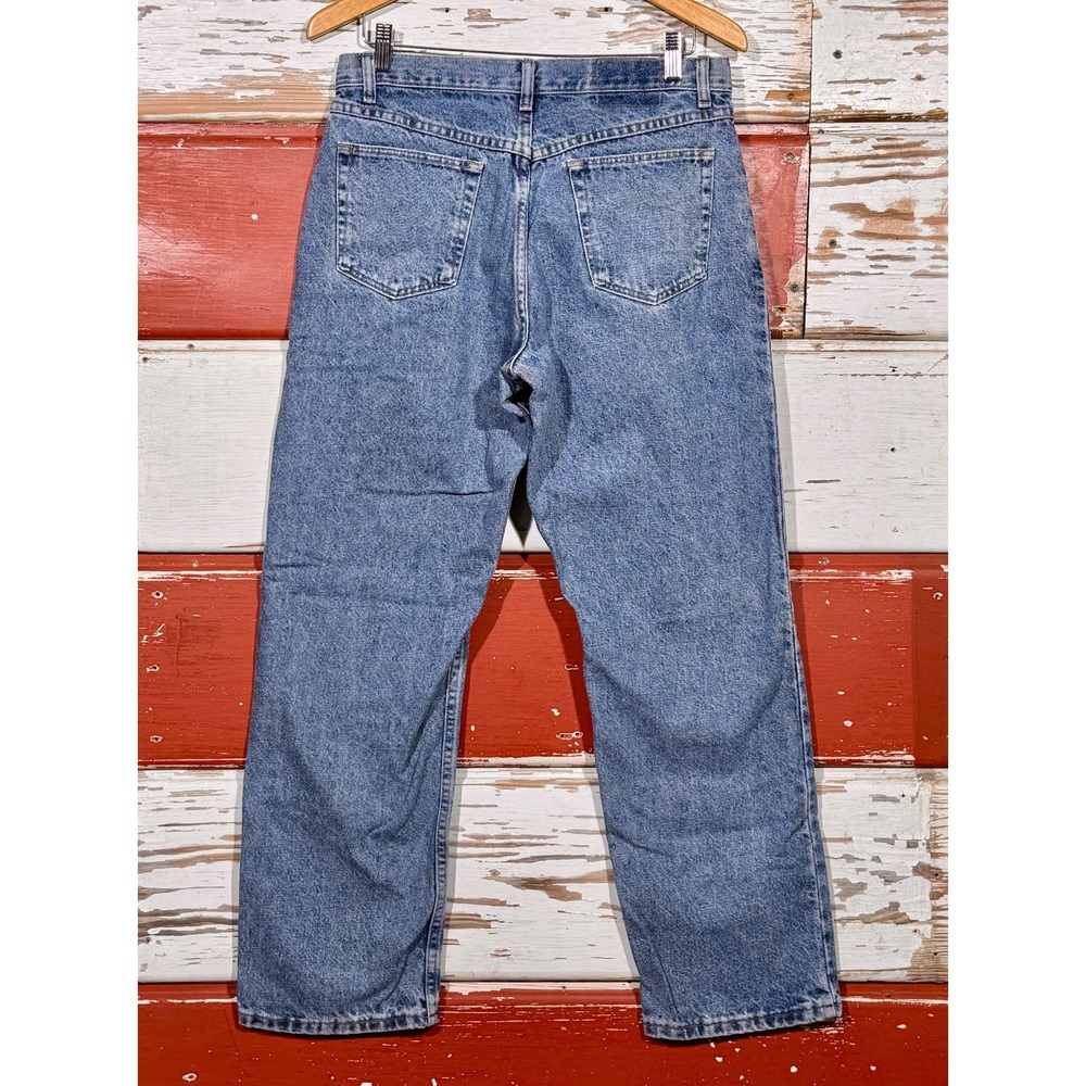 Vintage Wrangler High Waisted Jeans Relaxed Fit Denim Pants Classic Blue Size 32